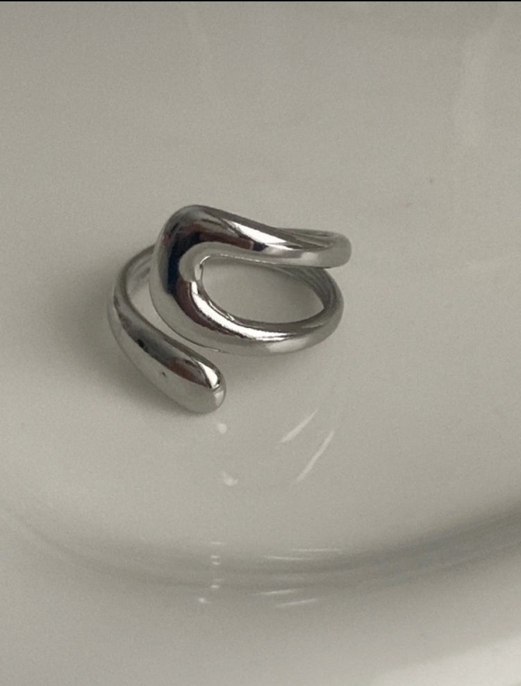 Flow Ring Silber