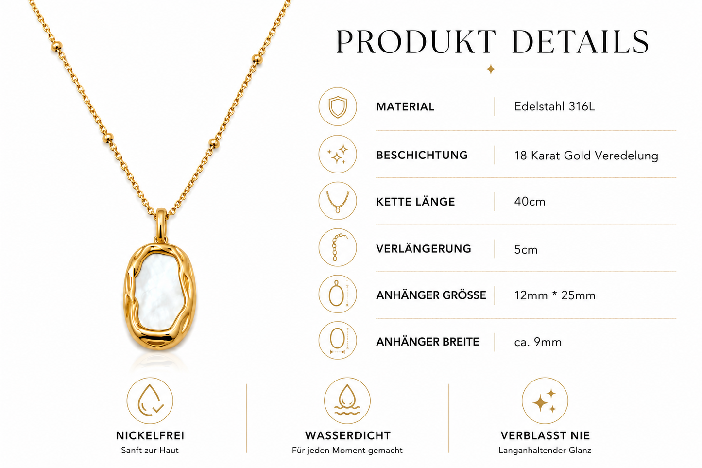 Luna Stone Necklace