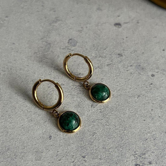 Deep Green Earring