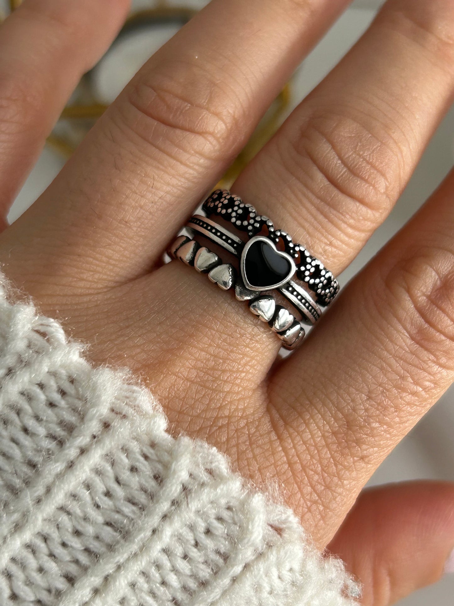 Black Heart Ring