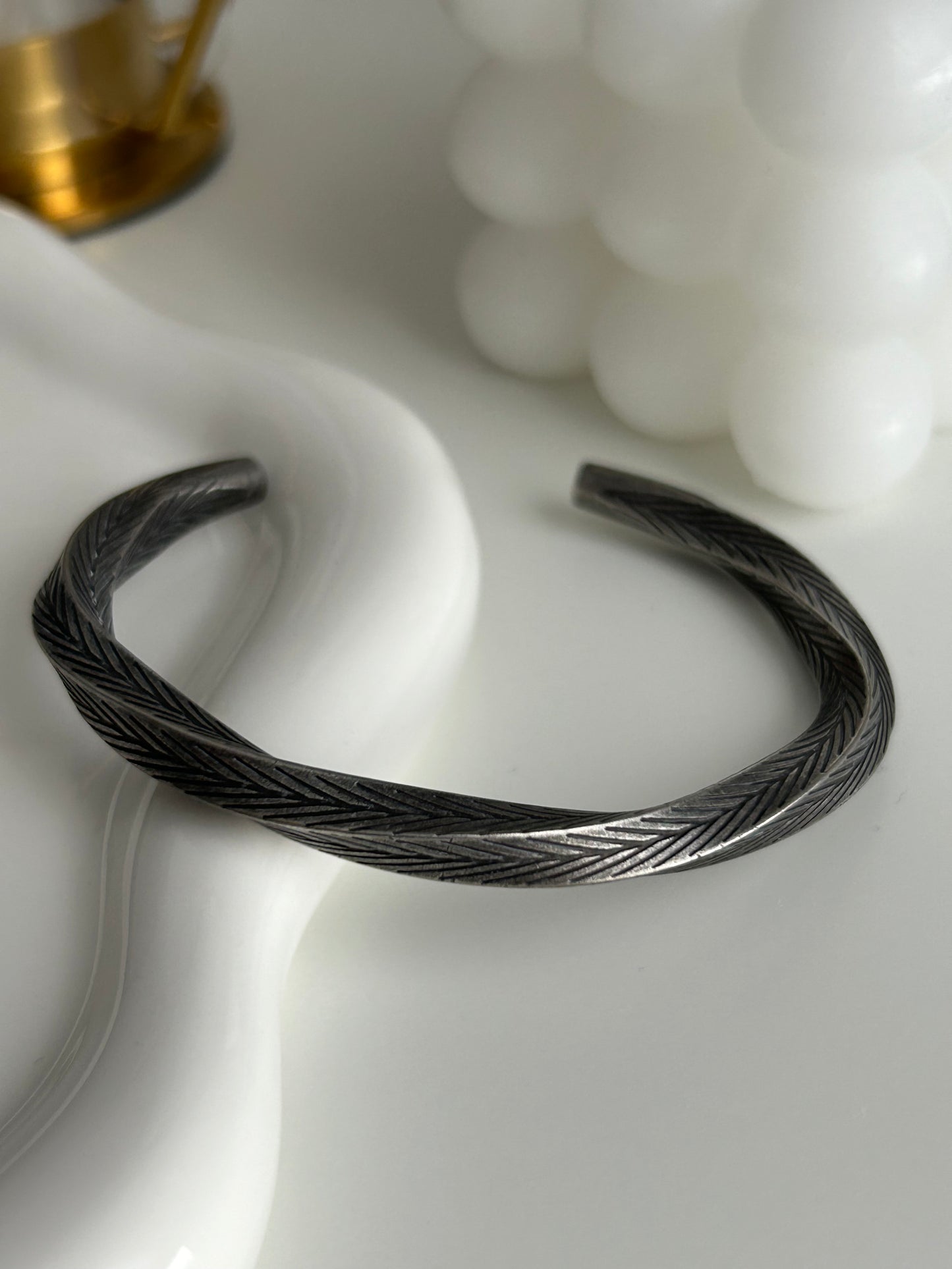 Nordic Viking Armreif -Titan Stahl