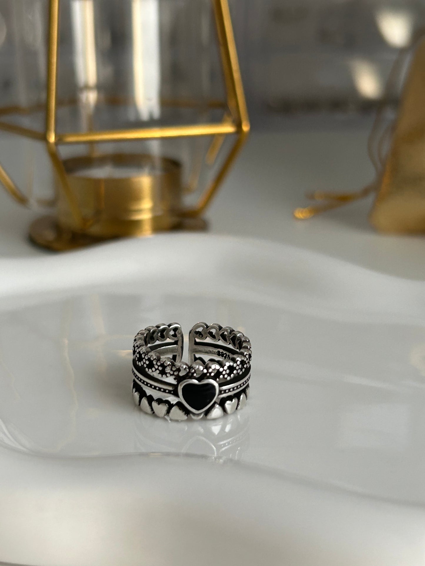 Black Heart Ring