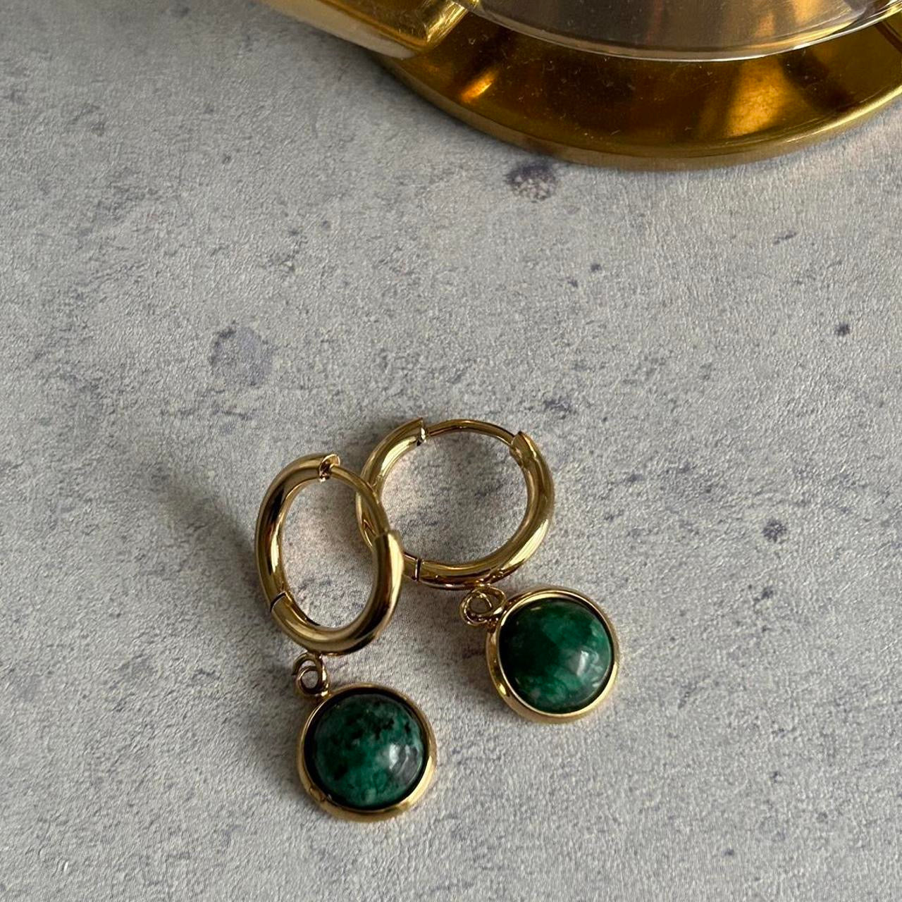 Deep Green Earring