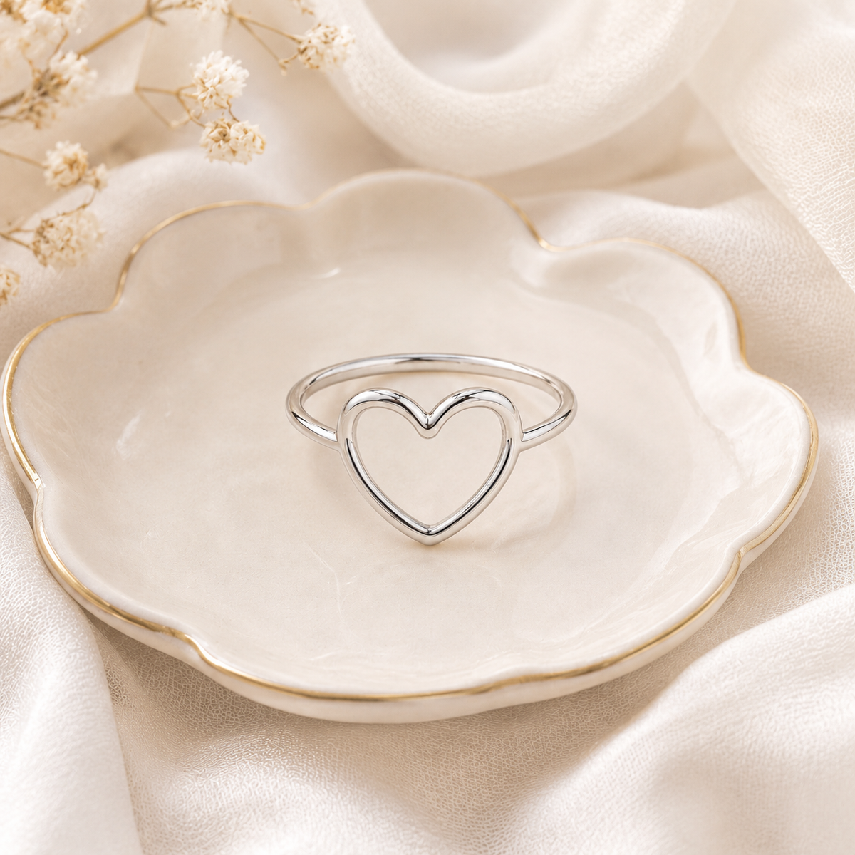 Heart Silver Ring