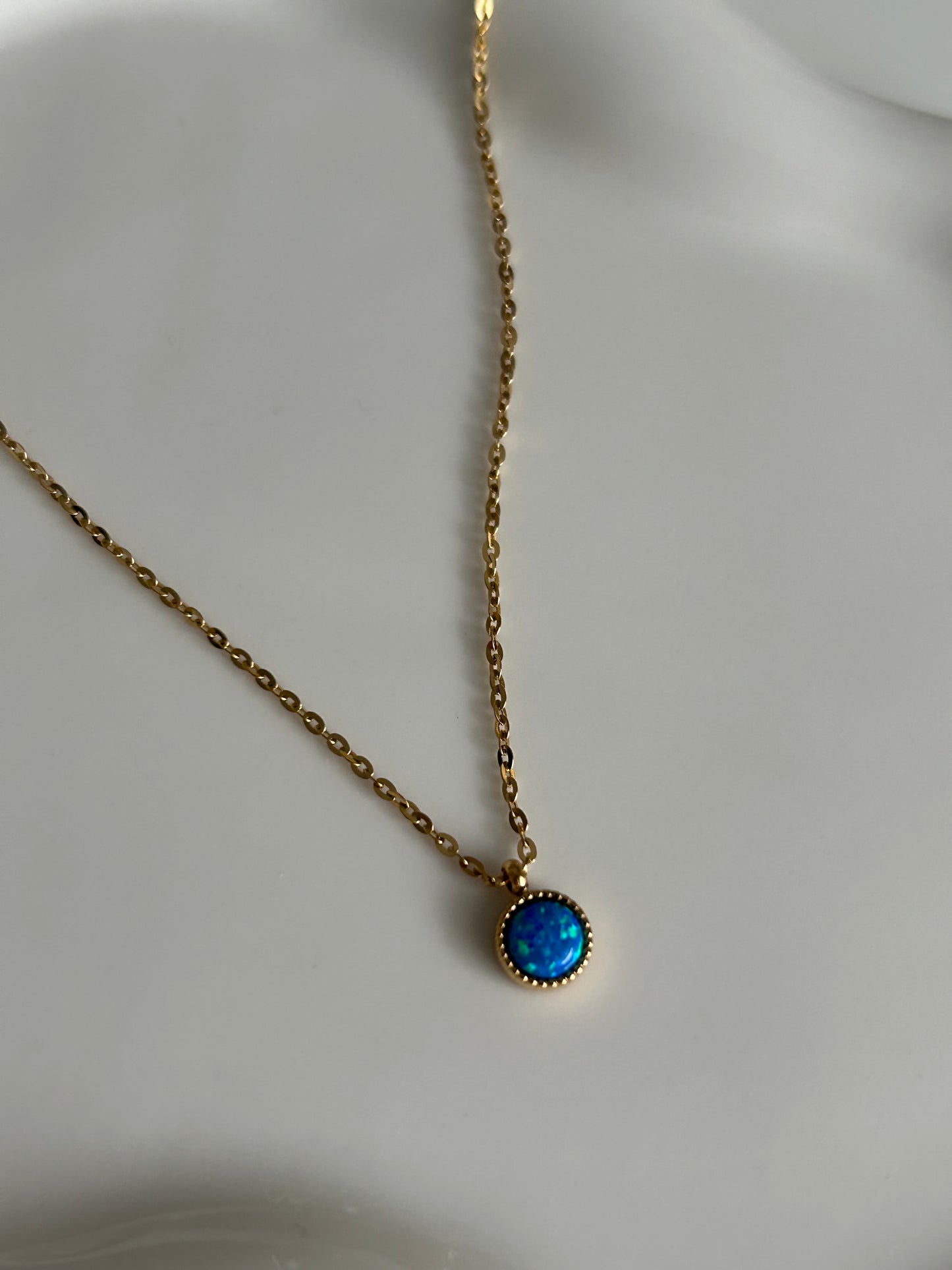 Blue Opal Necklace