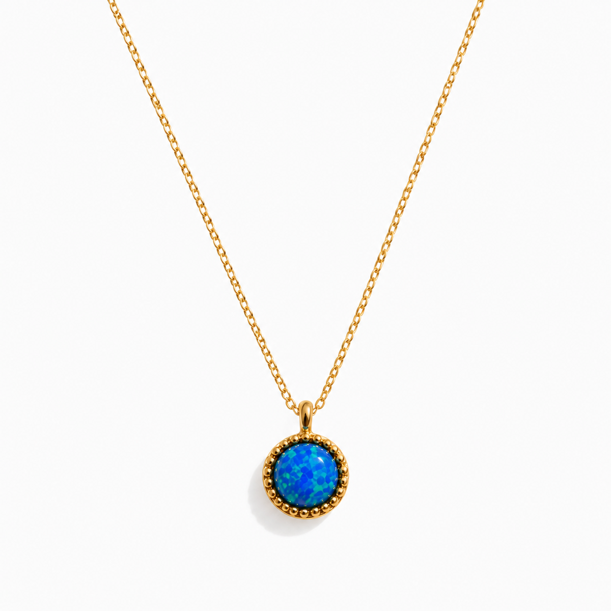 Blue Opal Necklace