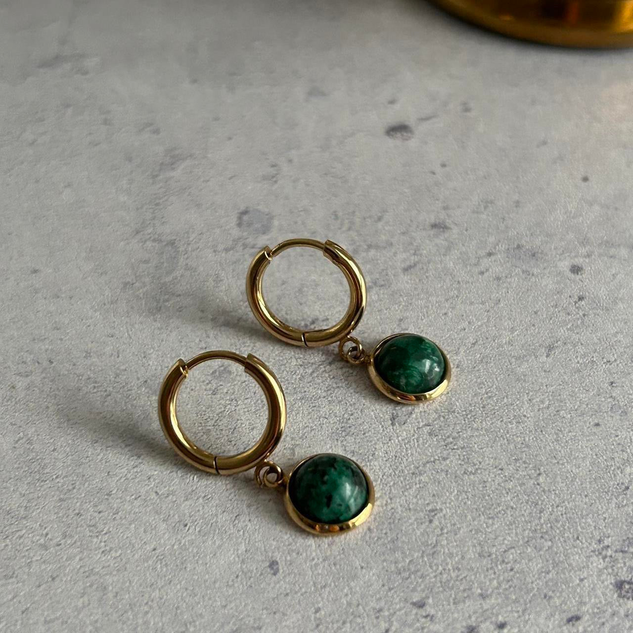 Deep Green Earring