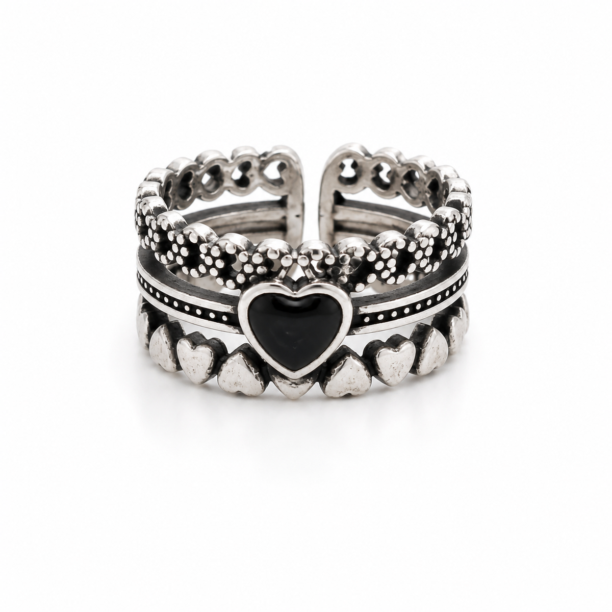 Black Heart Ring