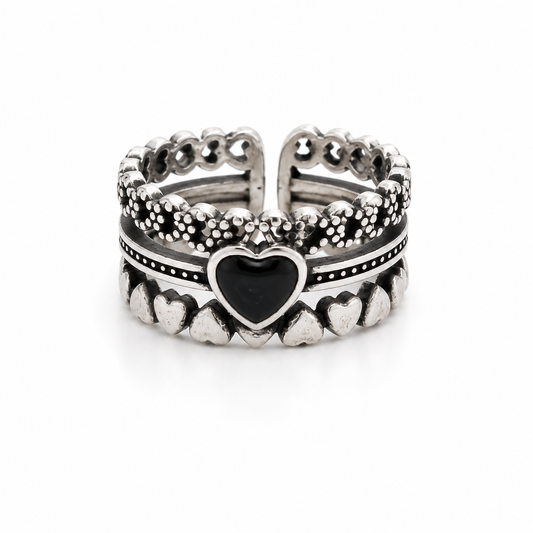 Black Heart Ring