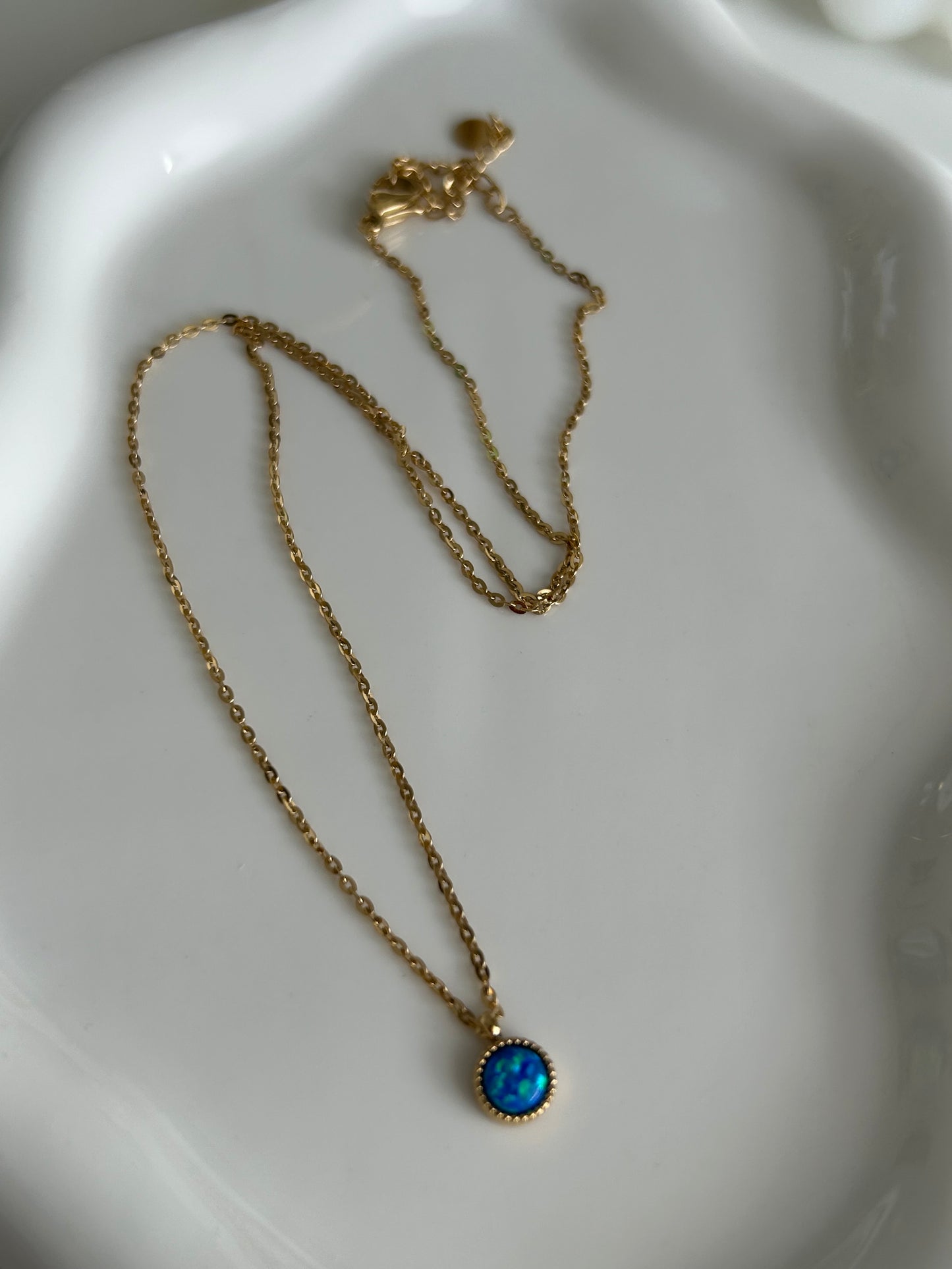 Blue Opal Necklace