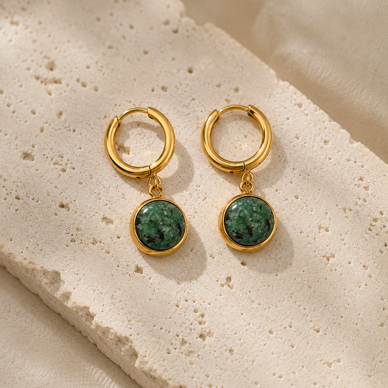 Deep Green Earring