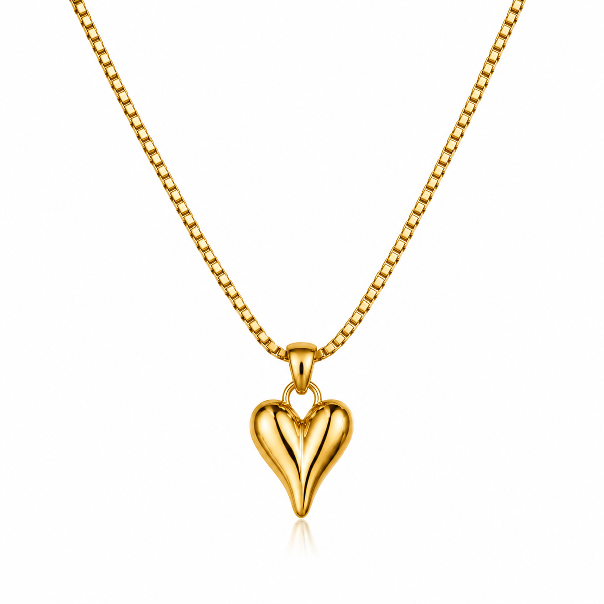 Heart Necklace Gold