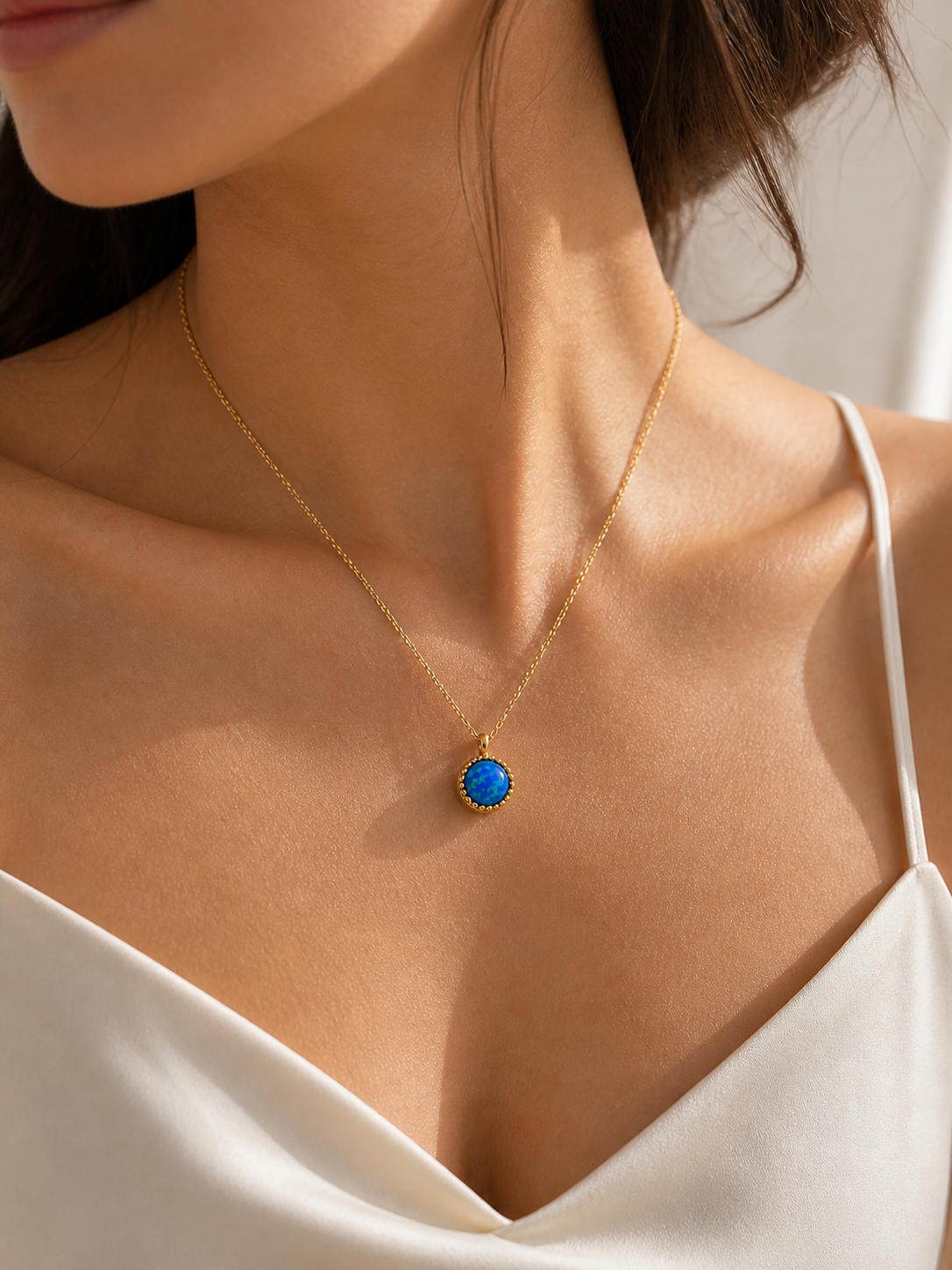 Blue Opal Necklace