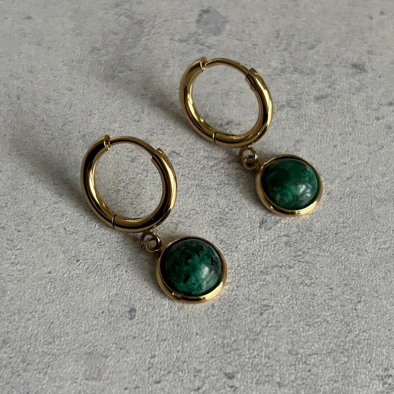 Deep Green Earring