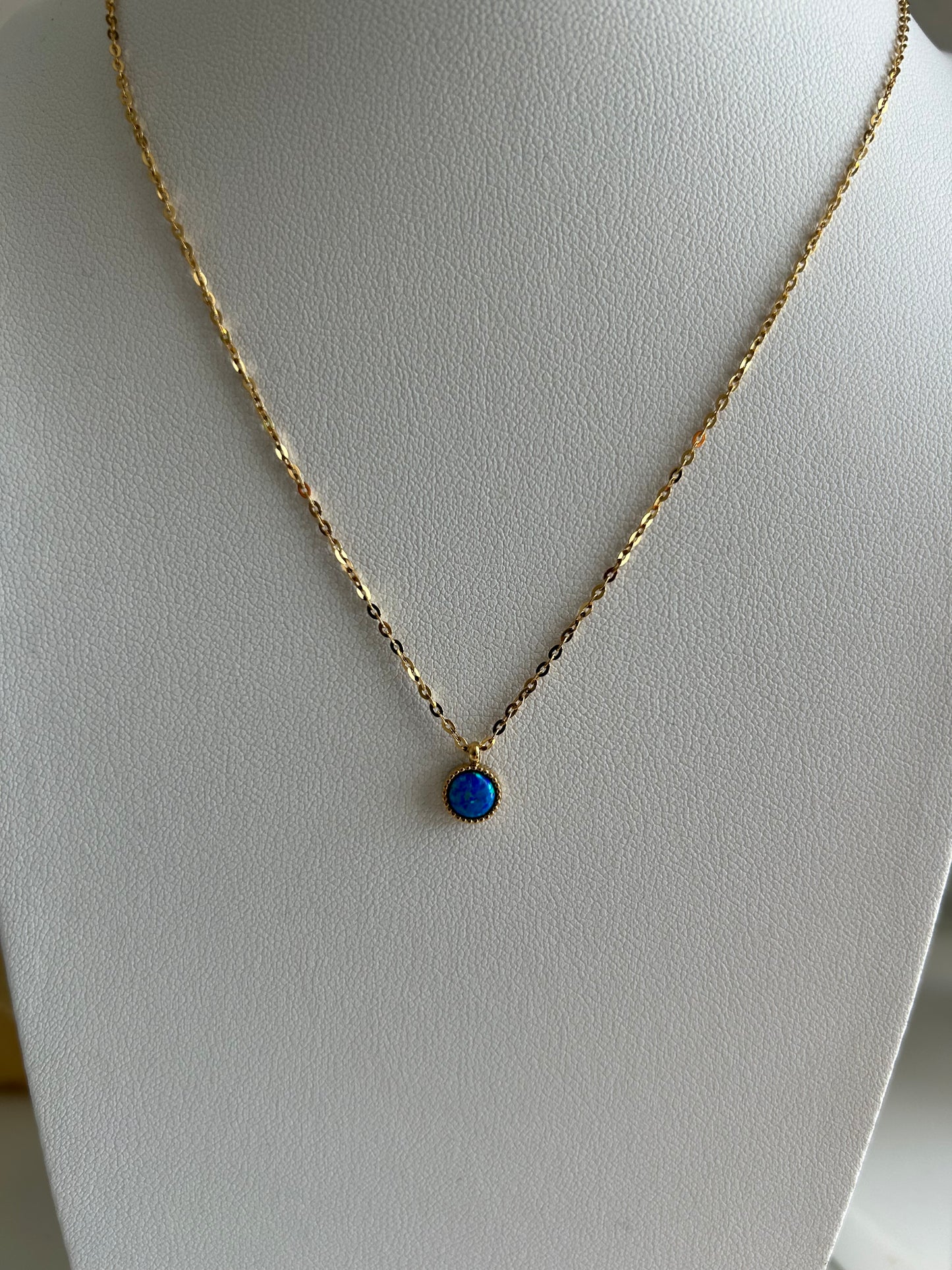 Blue Opal Necklace