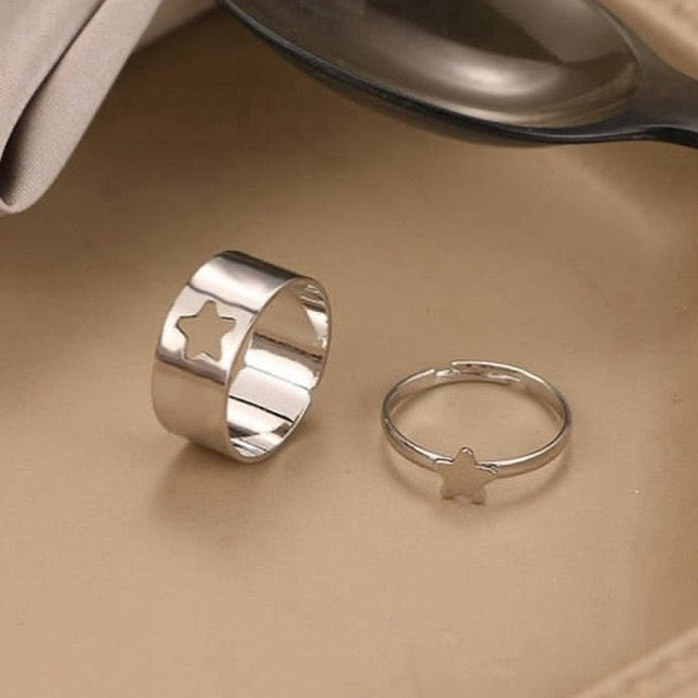 Sterne Ringe Set