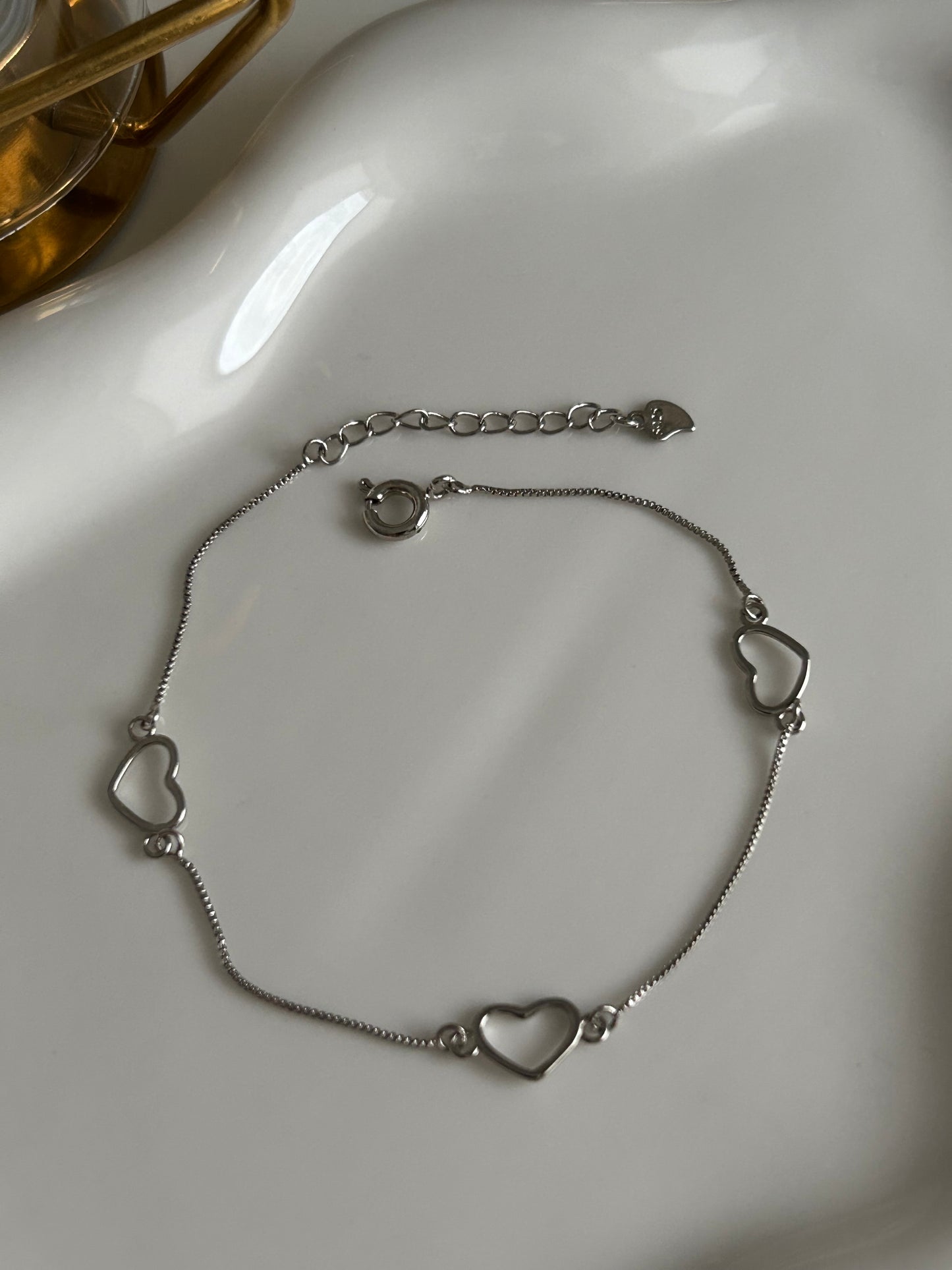Heart Silver Bracelet