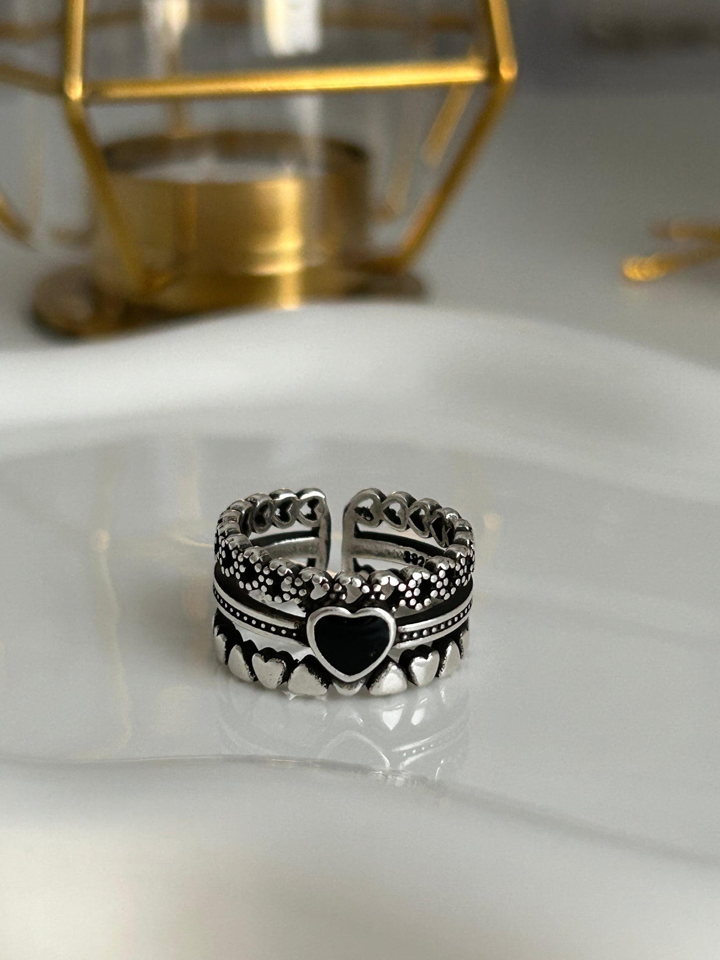 Black Heart Ring