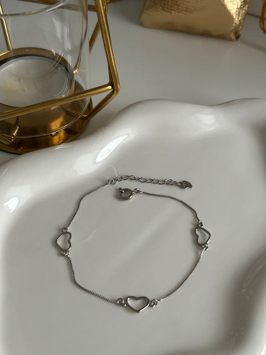 Heart Silver Bracelet