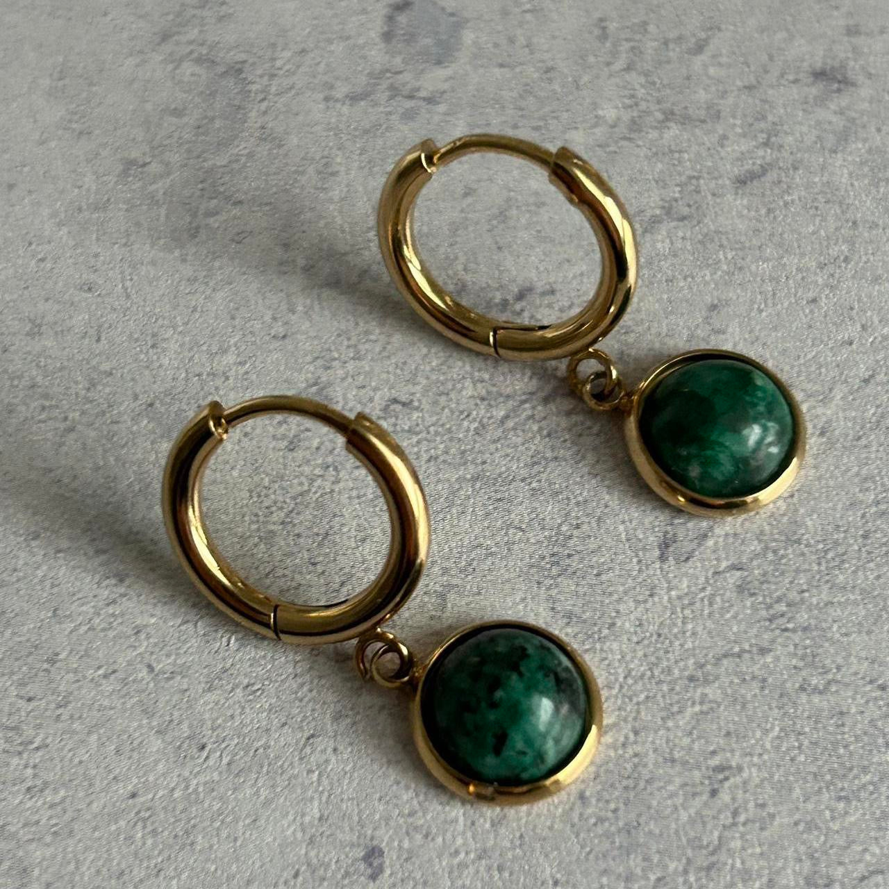Deep Green Earring