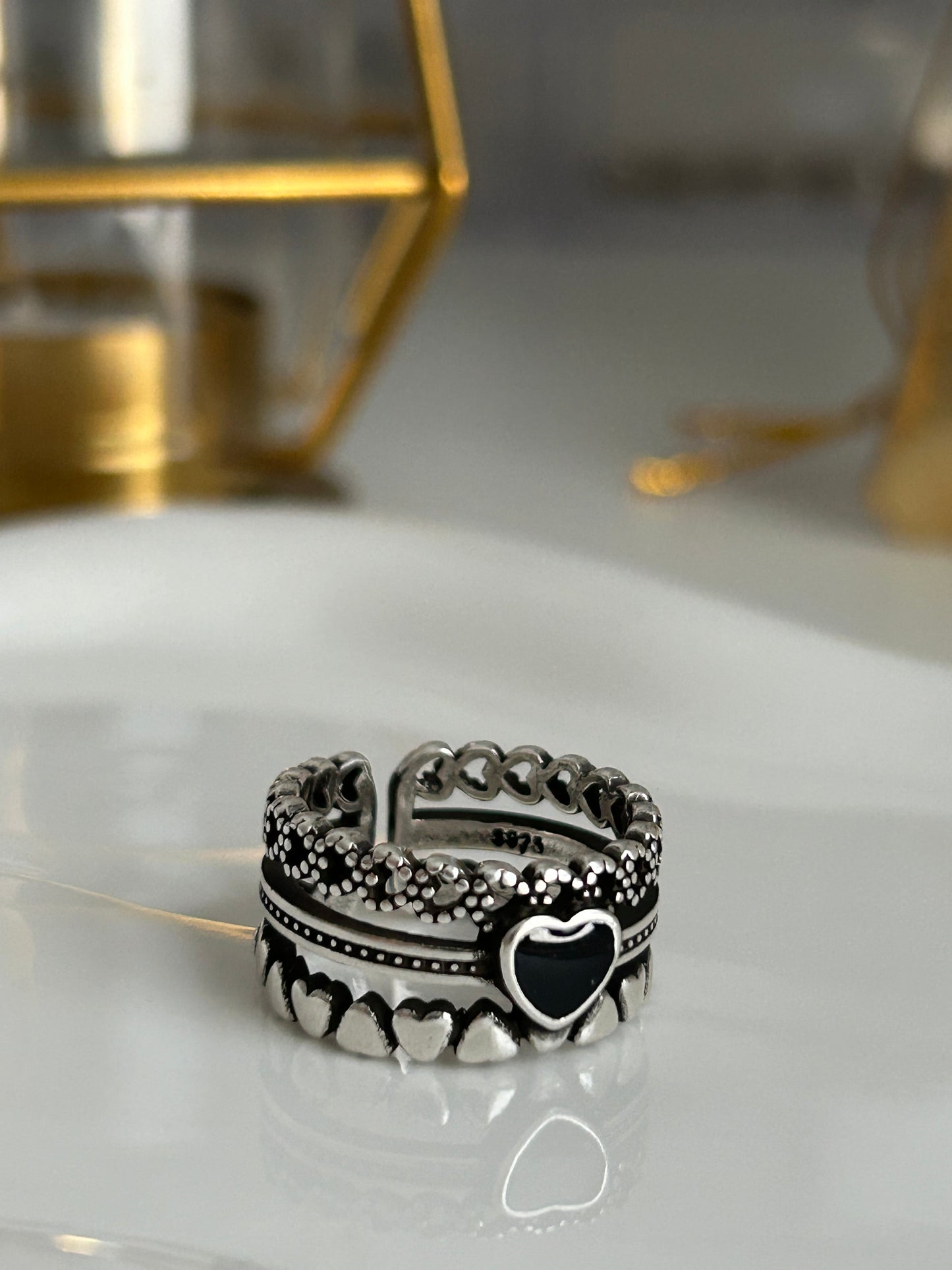 Black Heart Ring