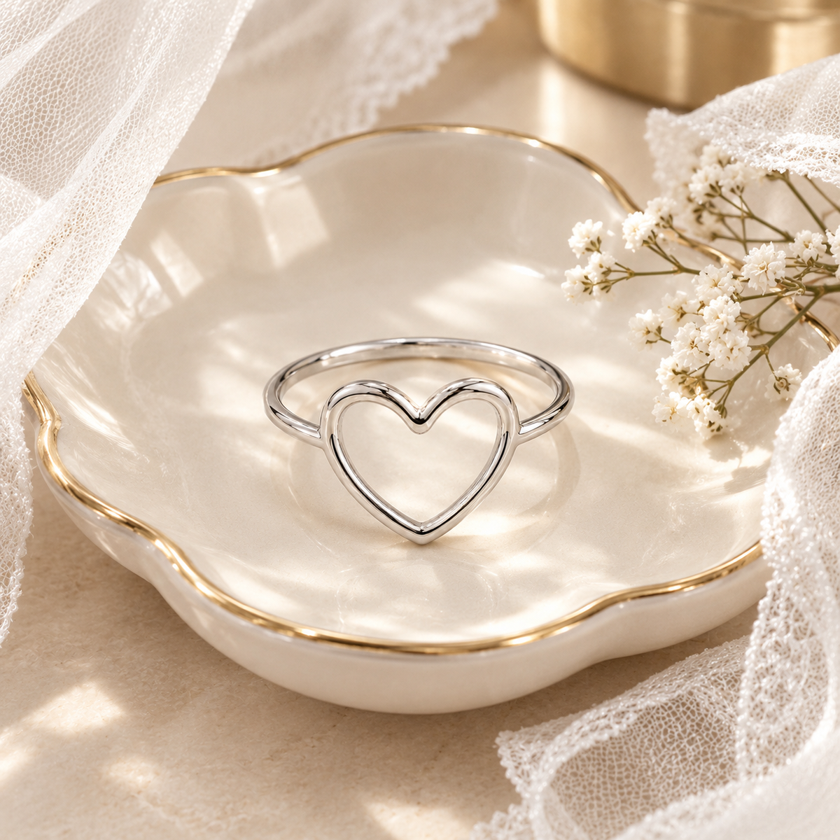 Heart Silver Ring