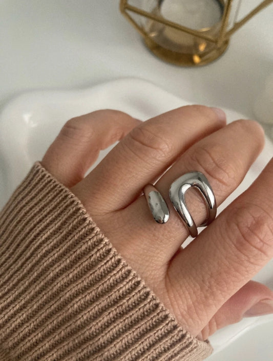 Flow Ring Silber