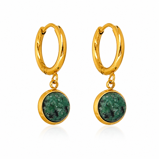 Deep Green Earring