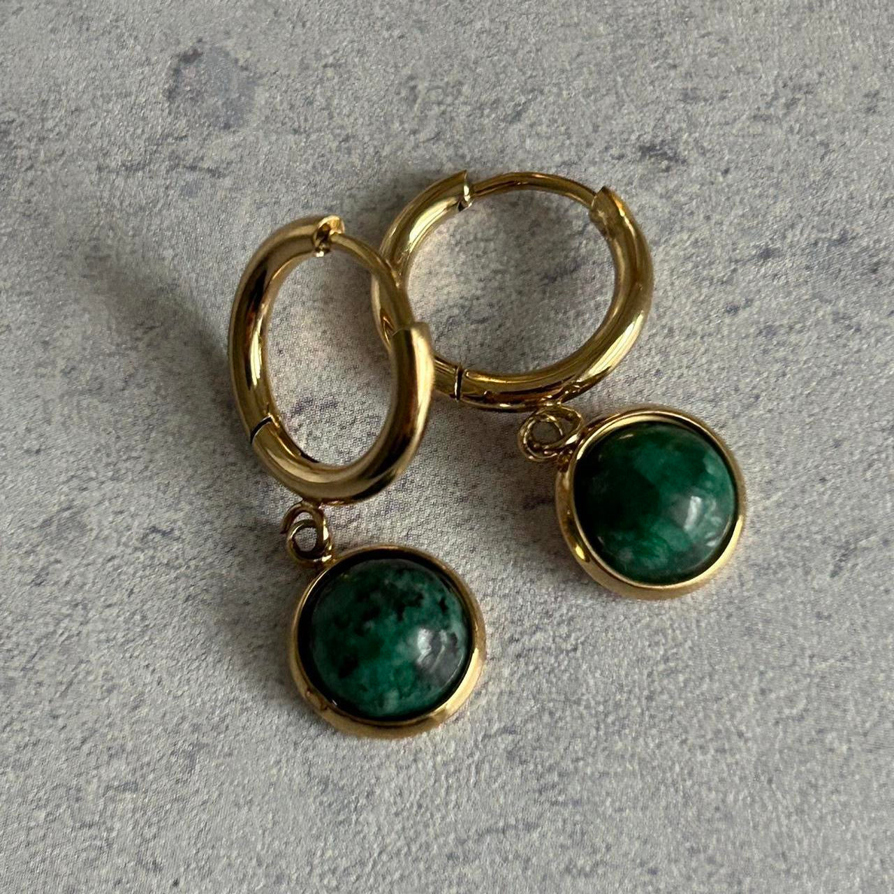 Deep Green Earring