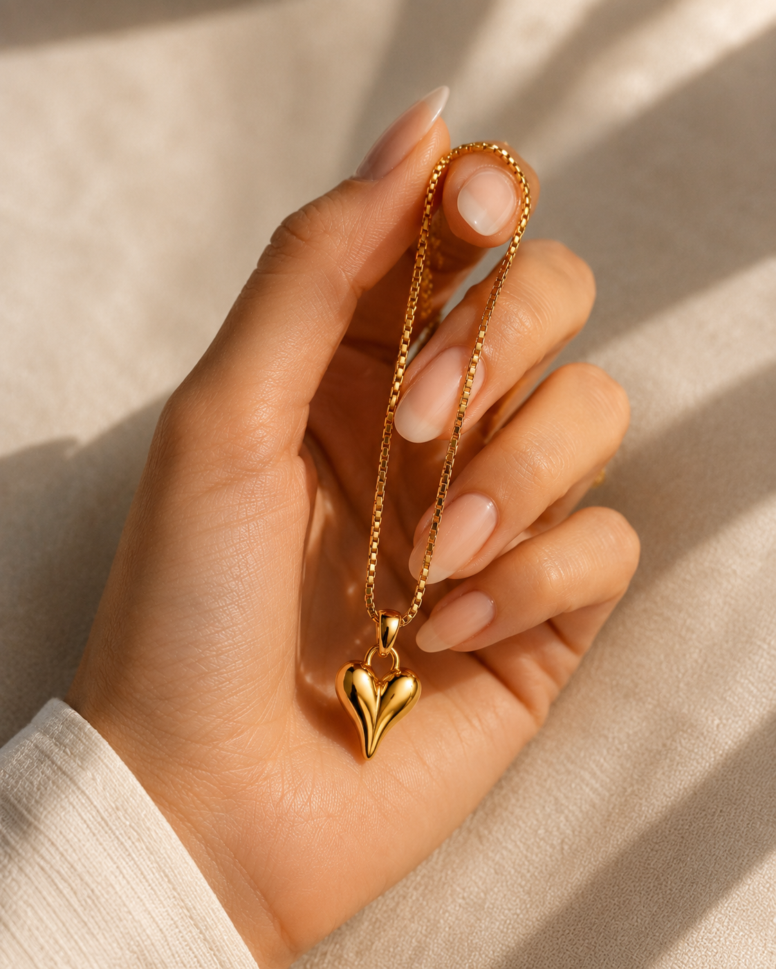 Heart Necklace Gold