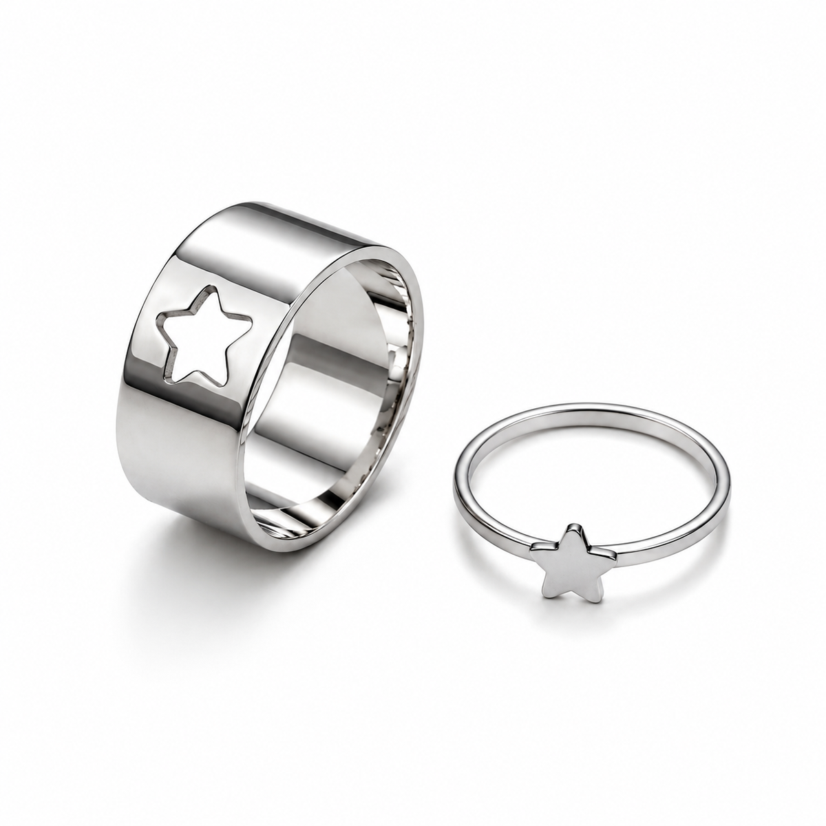 Sterne Ringe Set