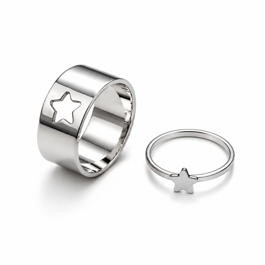 Sterne Ringe Set
